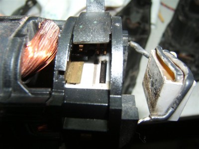 la piste carbonnée nettoyée