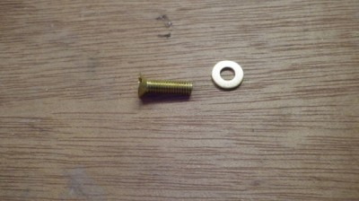 Vis laiton M4 et rondelle