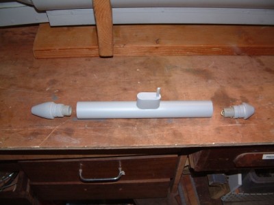 Coque + proue  et poupe usinées en plastique