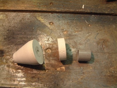 Cône arrière avant son assemblage