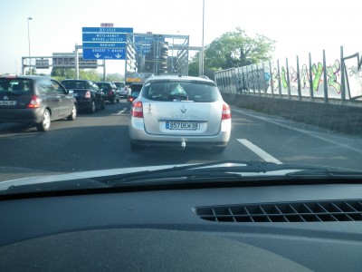 Patrice et Téba dans les encombrements parisiens